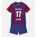 Günstige Barcelona Marcos Alonso #17 Babykleidung Heim Fussballtrikot Kinder 2023-24 Kurzarm (+ kurze hosen)